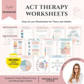 ACT Therapy Worksheets – Calm Your Mind, Live by Your Values