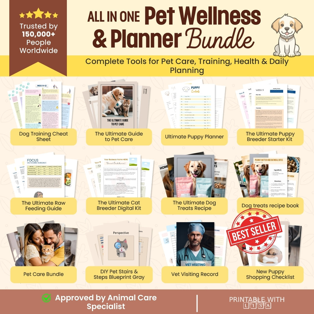 All-In-One Pet Wellness & Planner Bundle 🐶🐱