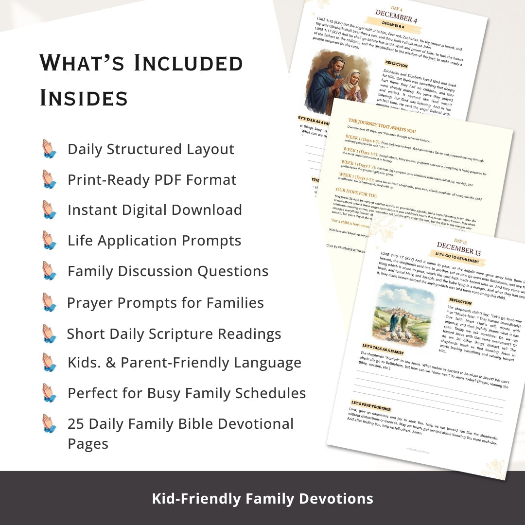 25 Daily Family Bible Devotionals — Calm, Guided Bible Time