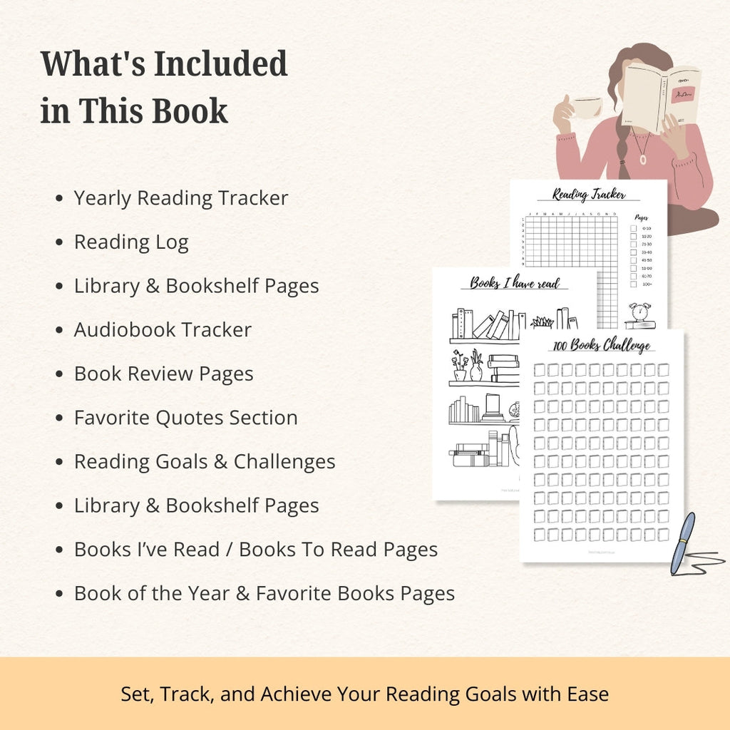 Book Reading Journal & Planner Bundle – Track, Reflect & Stay Inspired