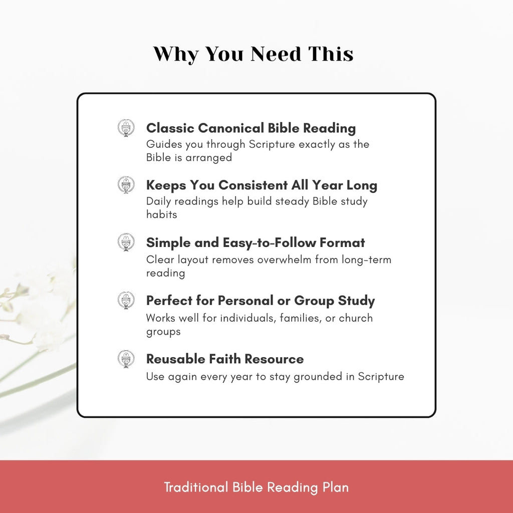 1-Year Canonical Bible Reading Plan