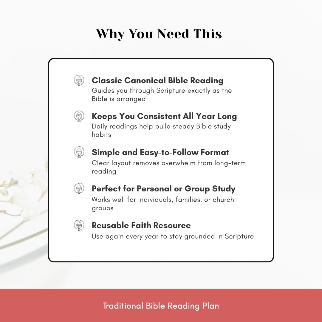 1-Year Canonical Bible Reading Plan