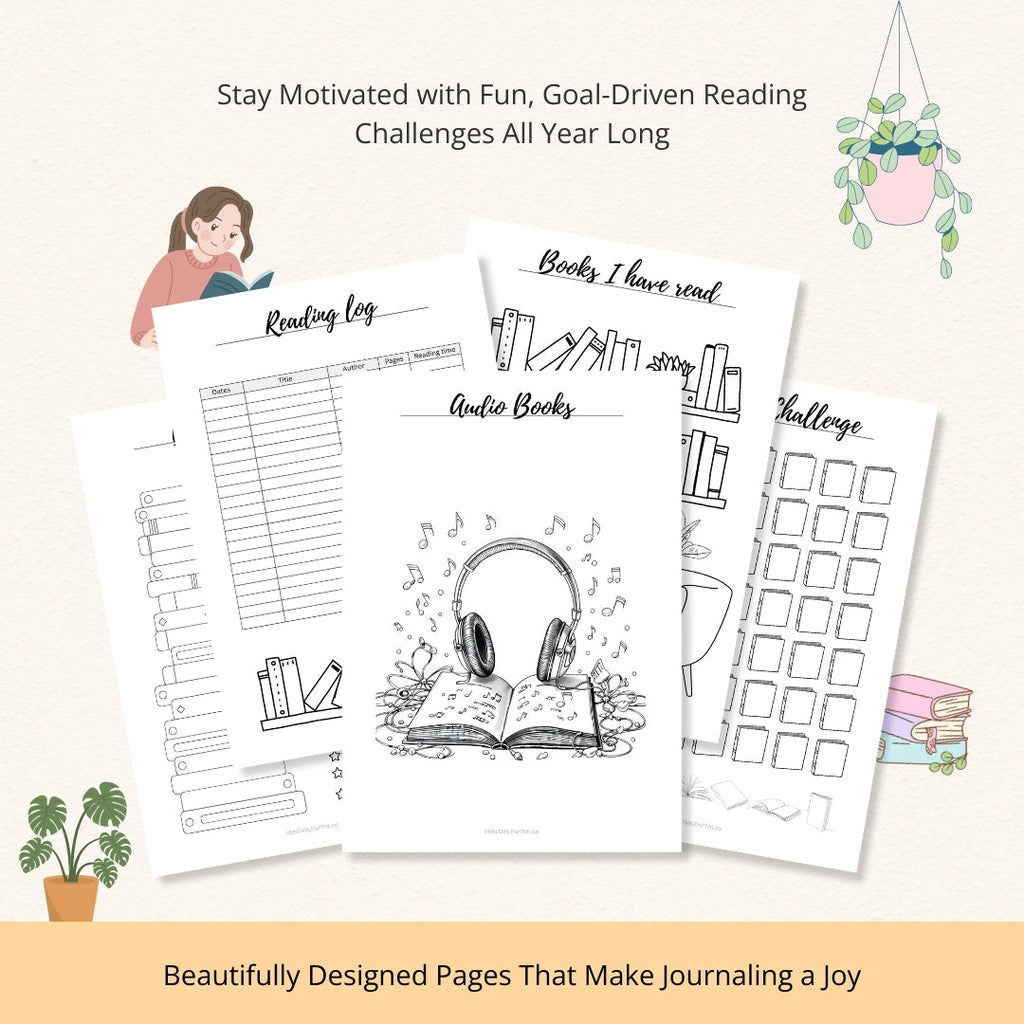 Book Reading Journal & Planner Bundle – Track, Reflect & Stay Inspired