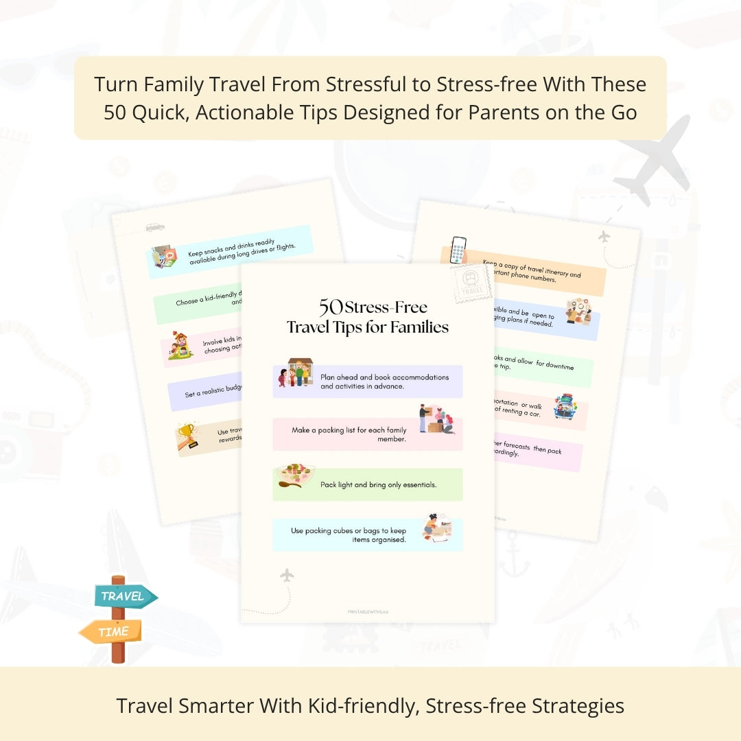 50 Stress-Free Travel Tips for Families – Your Calm & Happy Trip Companion