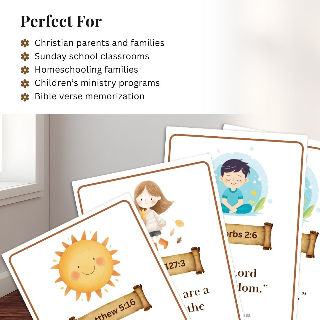 Bible Verse Flash Cards for Kids – Faith-Based Learning Made Fun