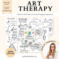 Art Therapy Worksheets For Mental Health 90% Off, Self-esteem, and Confidence. Therapy Book for Parents, counselors, therapists, and psychologists.