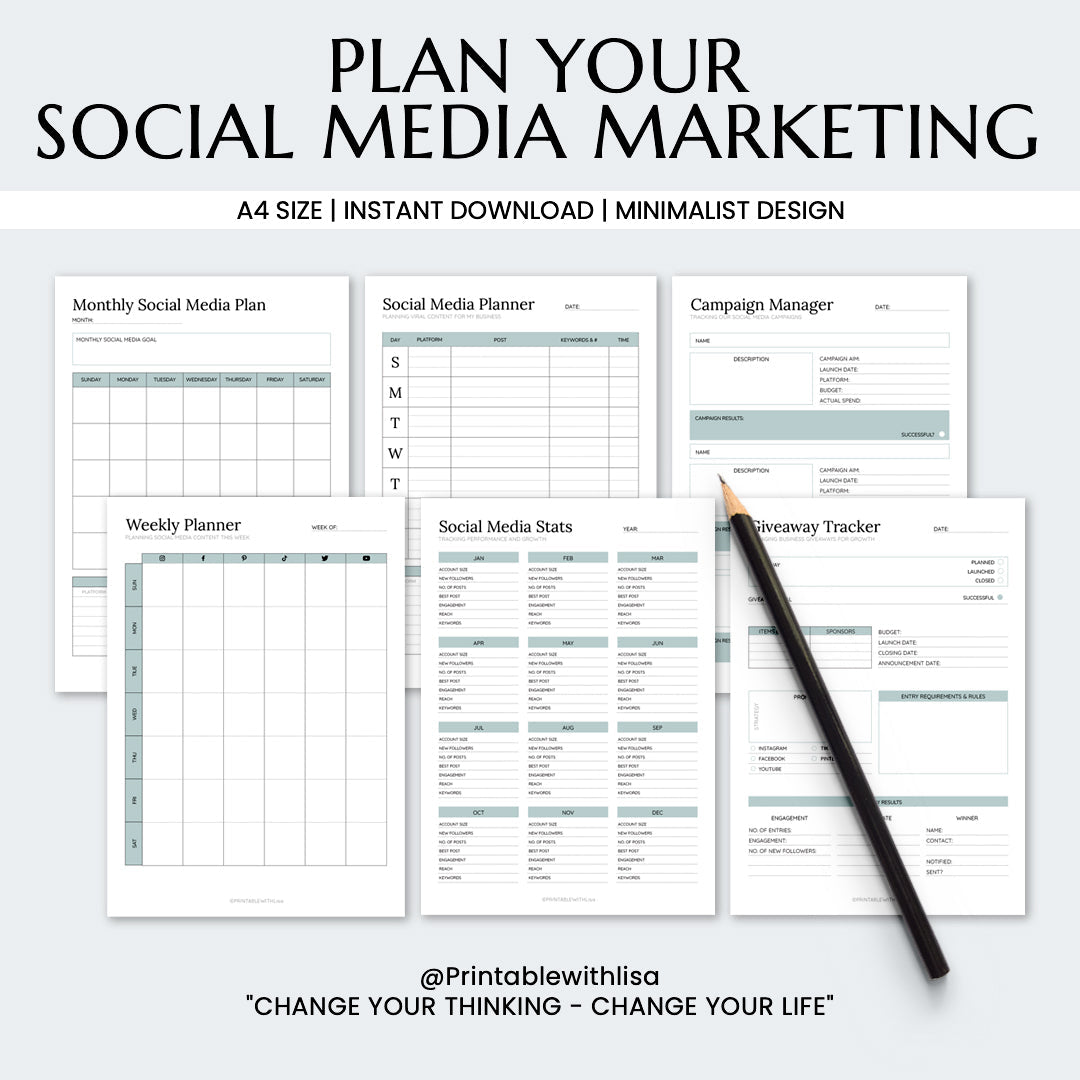2025 Business Planner Printable BUNDLE, Small Business Planner, Business Planner