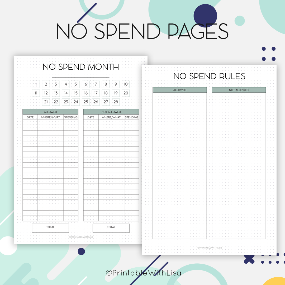 Bullet Journal, Finance, Savings, Bill Tracker, Debt Snowball, Savings Jar, Printable BUJO